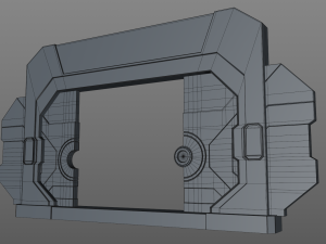 sci fi door 3D Model
