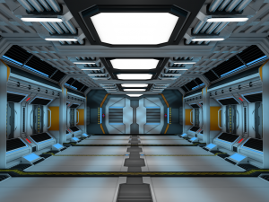 sci fi corridor 3D Model