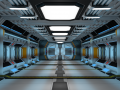 Sci Fi Corridor 3D Model