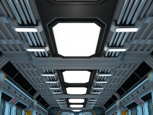 науково-фантастичний коридор 3D Модель