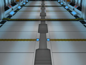 науково-фантастичний коридор 3D Модель