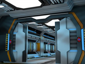 науково-фантастичний коридор 3D Модель