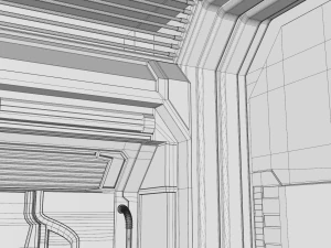 науково-фантастичний коридор 3D Модель