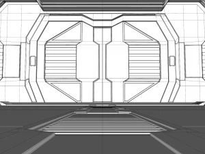 науково-фантастичний коридор 3D Модель