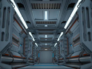 sci fi corridor 3D Модель