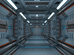 sci fi corridor 3D Модель