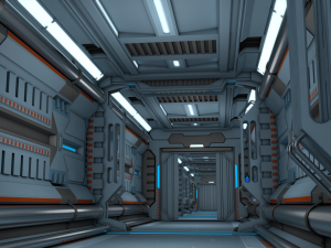 sci fi corridor 3D Модель
