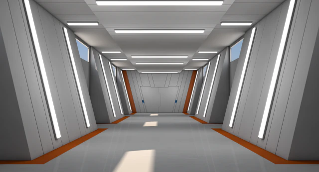 wnętrze science-fiction Model 3D .c4d .max .obj .3ds .fbx .stl .blend 