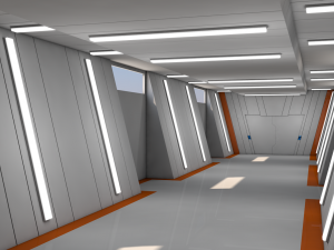 sci fi interior 3Dモデル