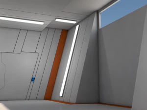 wnętrze science-fiction Model 3D