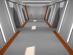 wnętrze science-fiction Model 3D