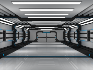 sci fi corridor 3D Model