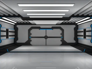 sci fi corridor 3D Model