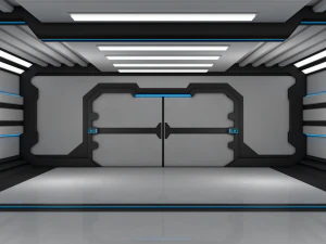 sci fi corridor 3D Model