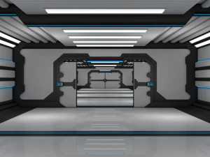 sci fi corridor 3D Model