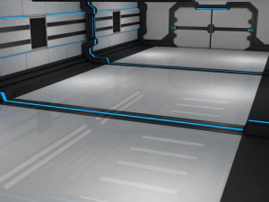 sci fi corridor 3D Model