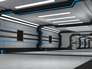 sci fi corridor 3D Model