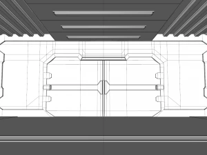 sci fi corridor 3D Model