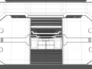 sci fi corridor 3D Model