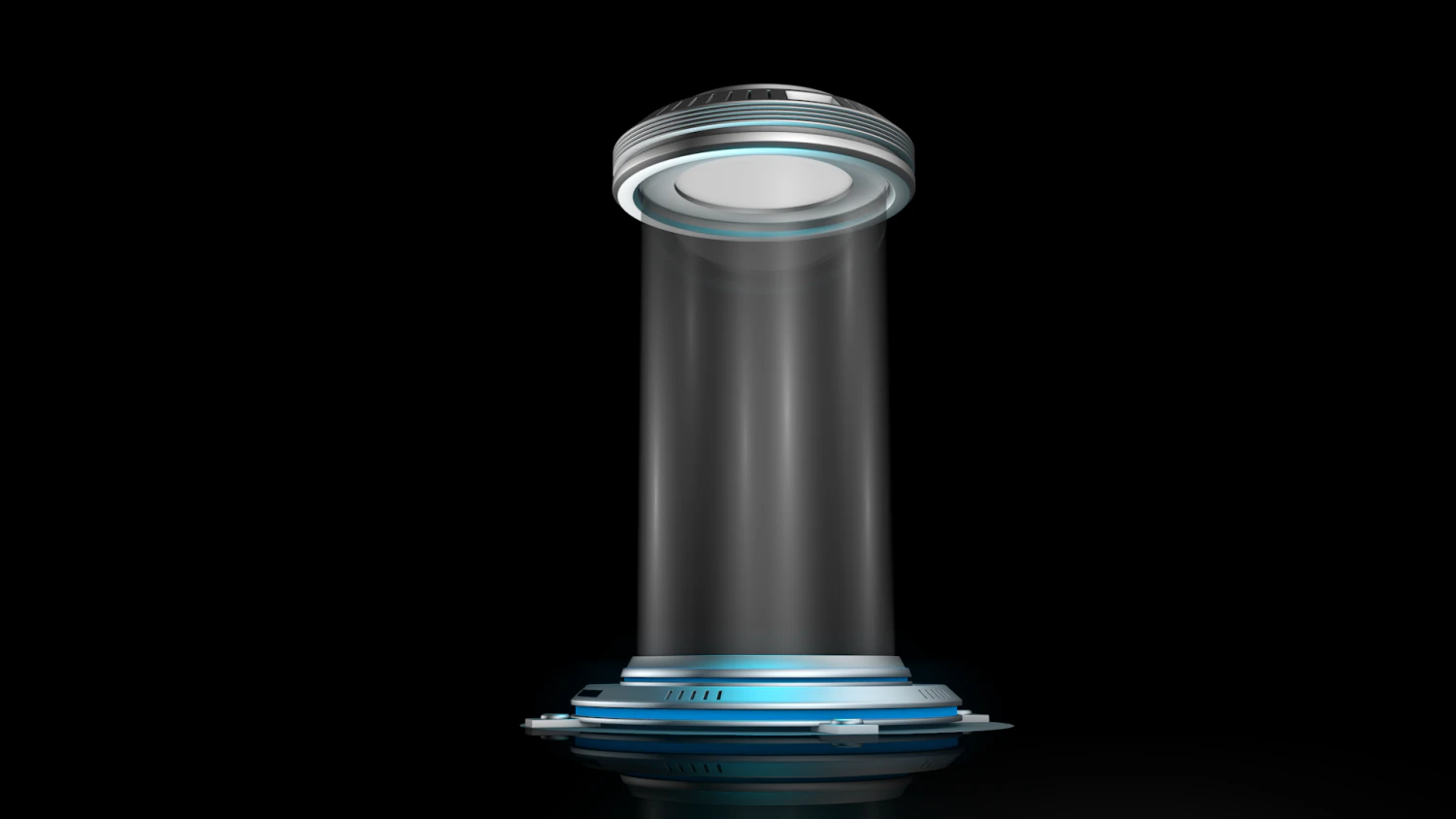 Sci Fi Liquid Cylinder 3D Model .c4d .max .obj .3ds .fbx .stl .blend 