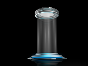 Sci Fi Liquid Cylinder 3D Model