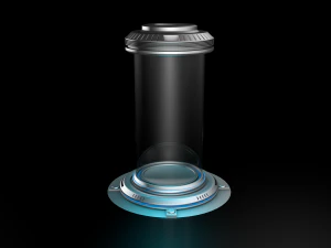 Sci Fi Liquid Cylinder 3D Model