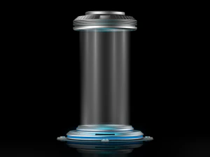 Sci Fi Liquid Cylinder 3D Model