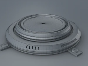 Sci Fi Liquid Cylinder 3D Model