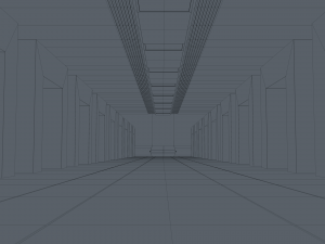 Sci Fi Warehouse 3D Model
