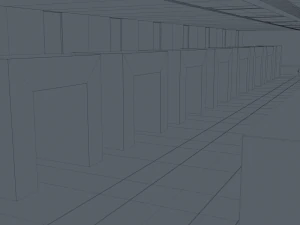 Sci Fi Warehouse 3D Model