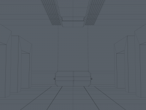 Sci Fi Warehouse 3D Model