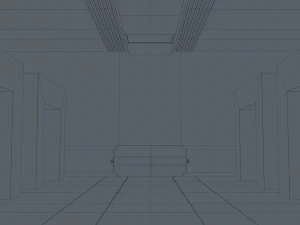 Sci Fi Warehouse 3D Model