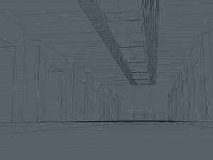 Sci Fi Warehouse 3D Model