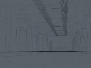 Sci Fi Warehouse 3D Model