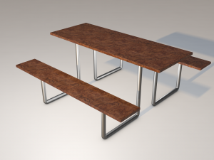 Park Bench 3D Model
