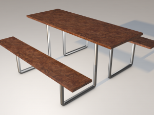 Park Bench 3D Модель