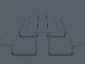 Panchina del parco Modello 3D