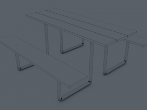 Park Bench 3D Модель