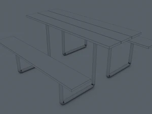 Panchina del parco Modello 3D