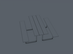 Park Bench 3D Модель
