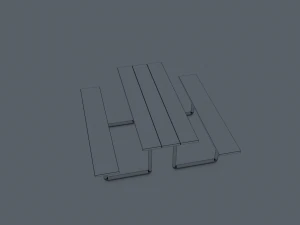 Panchina del parco Modello 3D