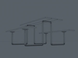 Panchina del parco Modello 3D
