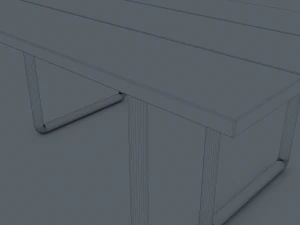 Panchina del parco Modello 3D