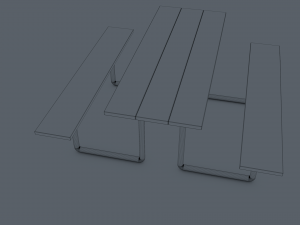 Park Bench 3D Модель