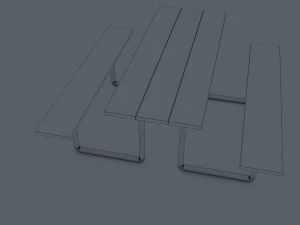 Panchina del parco Modello 3D