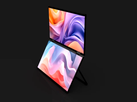 Dual Monitor 3D Modell