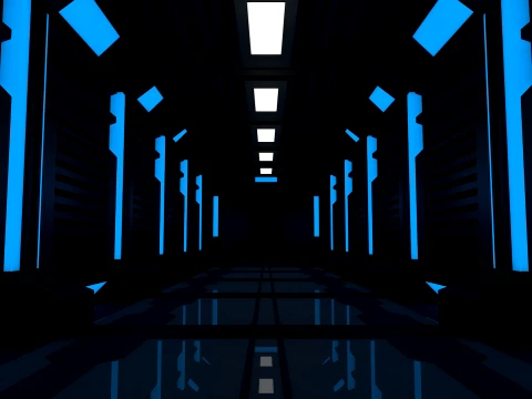 SCi Fi Corridor 3D Model