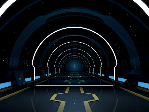 Sci Fi Bridge 3D Model