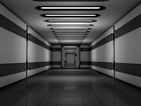 Sci Fi Corridor 3D Модель