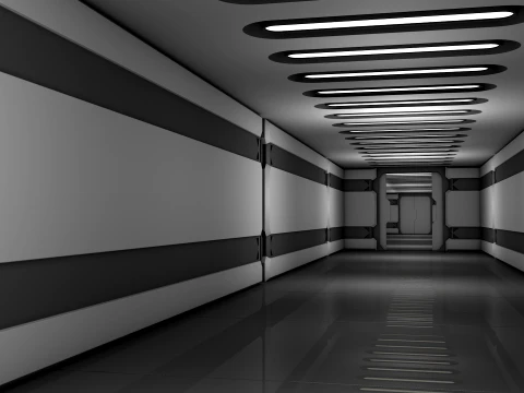 Sci Fi Corridor 3D Model